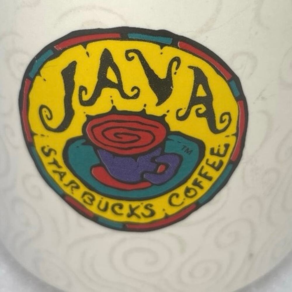 Vintage 90's STARBUCKS MUG JAVA COFFEE/TEA COLLECTIBLE CUP 12oz